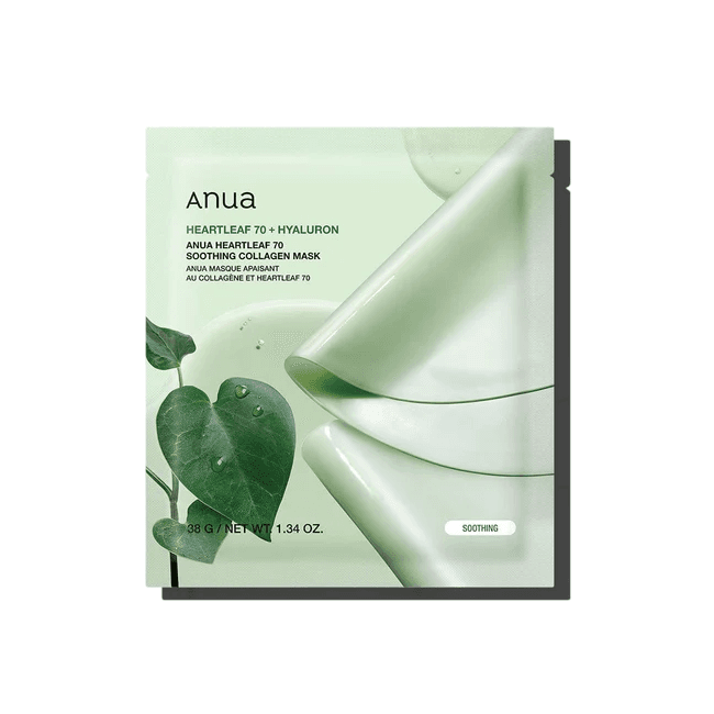 HEARTLEAF 70 SOOTHING COLLAGEN MASK 38g (1EA)*4SET (-)