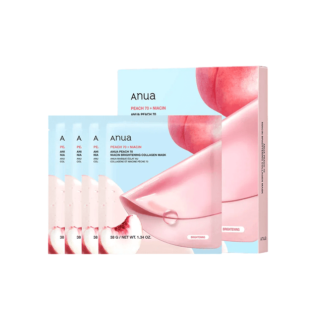PEACH 70 NIACIN BRIGHTENING COLLAGEN MASK 38g (1EA)*4SET (-)