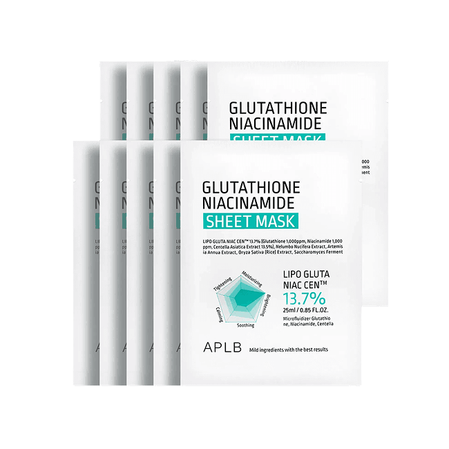 Glutathione Niacinamide Sheet Mask 10 (25ml x 10)