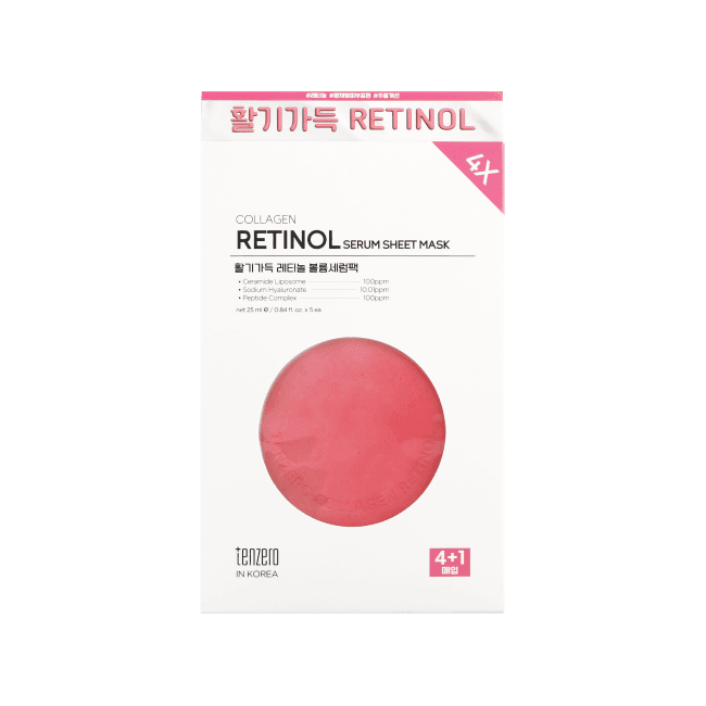 4X Collagen Retinol Serum Sheet Mask (25 ml x 5)