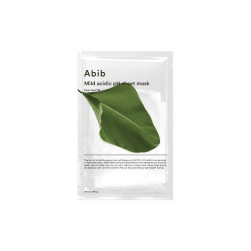 Mild acidic pH sheet mask Heartleaf fit (10ea) (30mL)