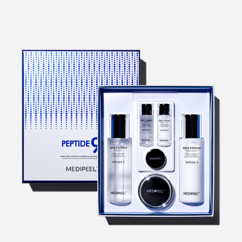 Peptide 9 Premium Skincare Set (Toner, Emulsion, Cream, Mini Toner, Mini Emulsion, Mini Cream) (250ml*2ea/50g*1ea/30ml*2ea/10g*1ea)