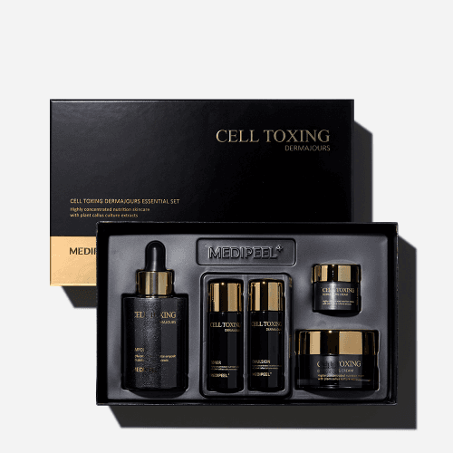 Cell Toxing Derma Jeur Essential Kit (Ampoule, Toner, Emulsion, Cream, Cream) (100ml*1ea/50g*1ea/30ml*2ea/10g*1ea)