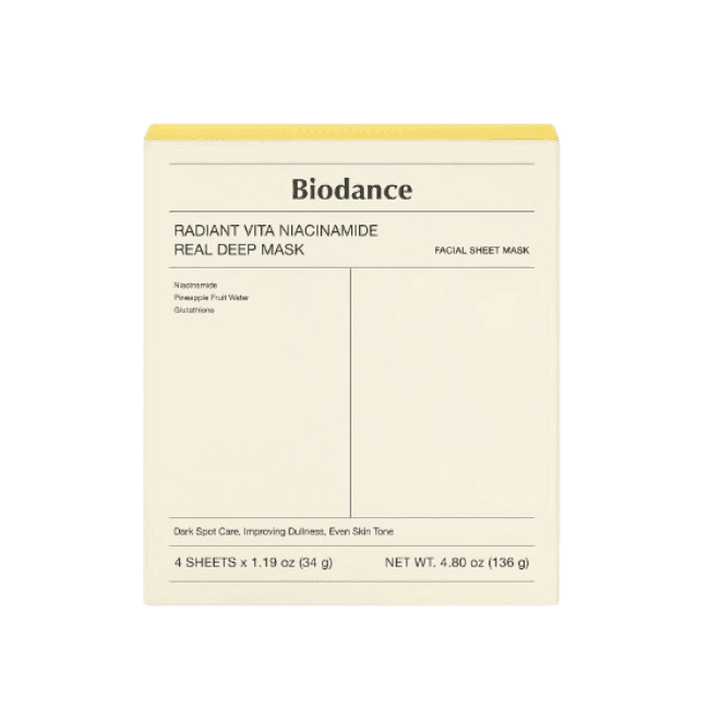 Radiant Vita Niacinamide Real Deep Mask (34g*4ea)