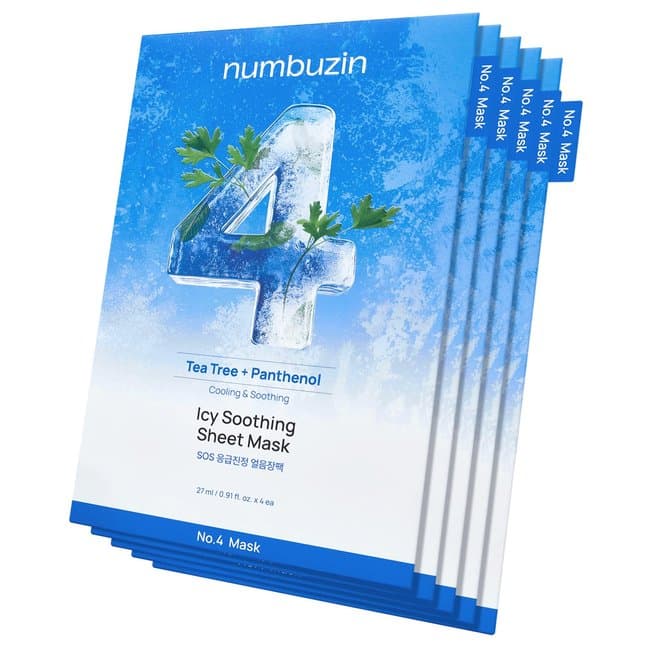 No.4 Icy Soothing Sheet Mask (5ea) (1 box (5ea))