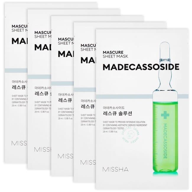 Mascure Rescue Solution Sheet Mask Madecassoside (28ml)