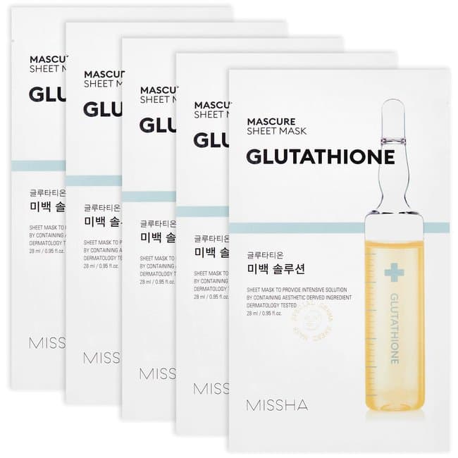 Mascure Brightening Solution Sheet Mask Glutathione (28ml)
