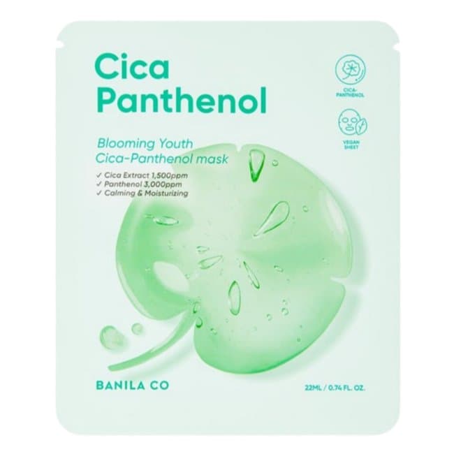 BANILA CO Blooming Youth Cica Panthenol Mask (10ea) (220ml)