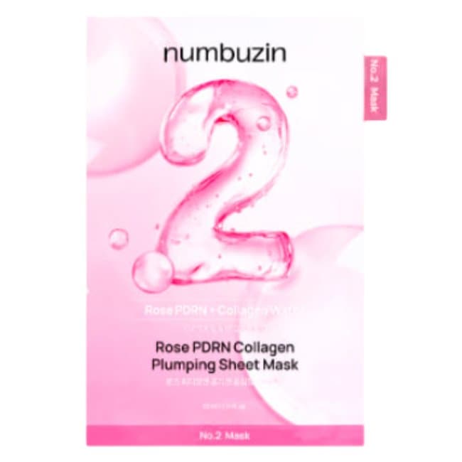No.2 Rose PDRN Collagen Plumping Sheet Mask (10ea) (1 box (10ea))