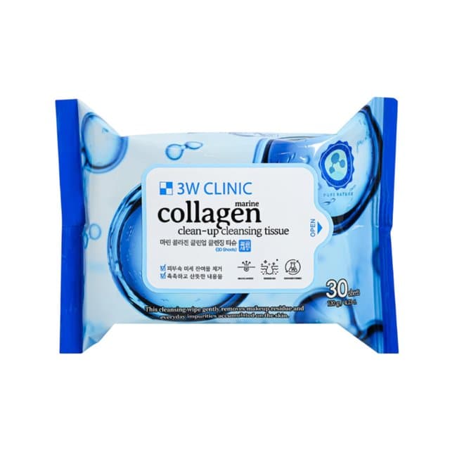Marine Collagen Clean-Up Cleansing Tissue (120 g / 30 sheets)