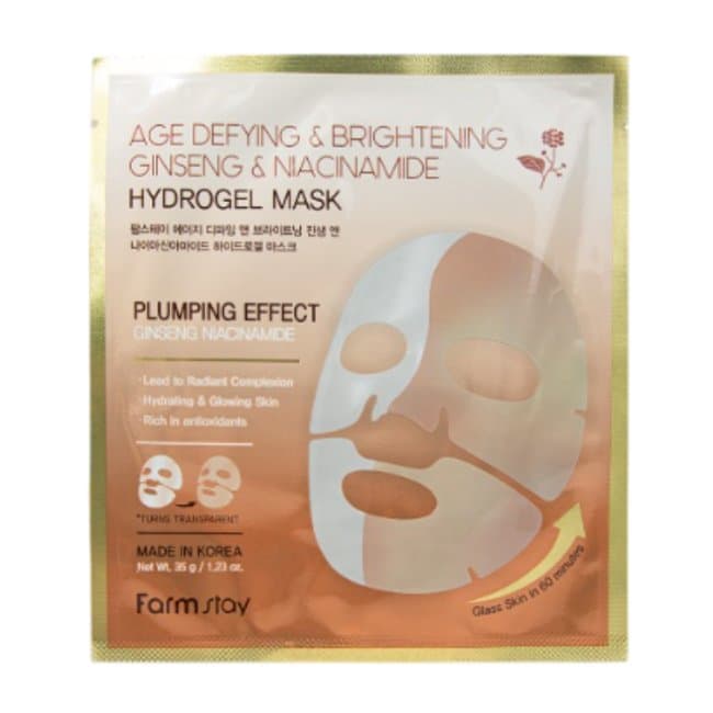 Age Defying & Brightening Ginseng & Niacinamide Hydrogel Mask (35g*4ea입)