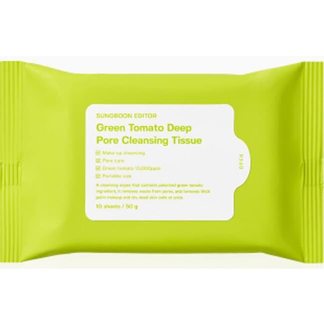 Green Tomato Deep Pore Cleansing Tissue (50g
(10pcs))